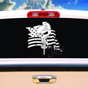 Punisher Skull svg, american flag, skull, military skull svg, american flag, army svg, worn flag, dxf file, dog tag svg image 4