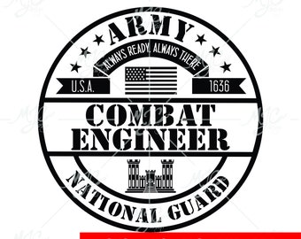 Arméns stridsingenjör svg, amerikansk flagga, nationalgardet svg, militär svg, armé svg, stridsingenjör svg. Nationalgardet stridsingenjör svg