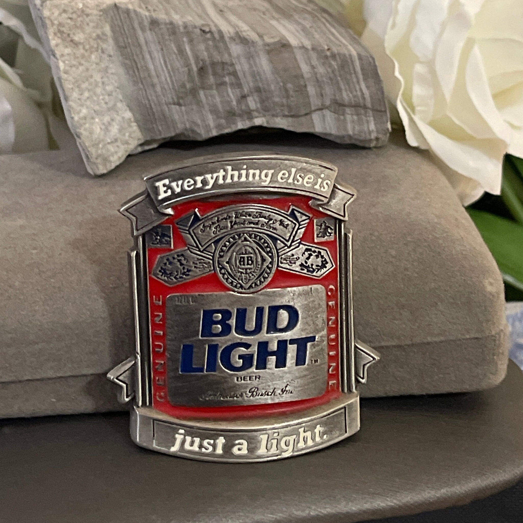 ?Budweiser?1992 Vtg belt buckle Budweiser Belt Buckle - Etsy main image 2