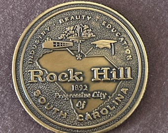 記念メダル1127L37●磯庭園 Vintage Rock Hill South Carolina Gateway to Rock Hill S.C.