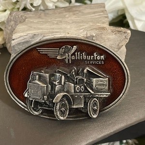 Vintage Halliburton Services Belt Buckle
