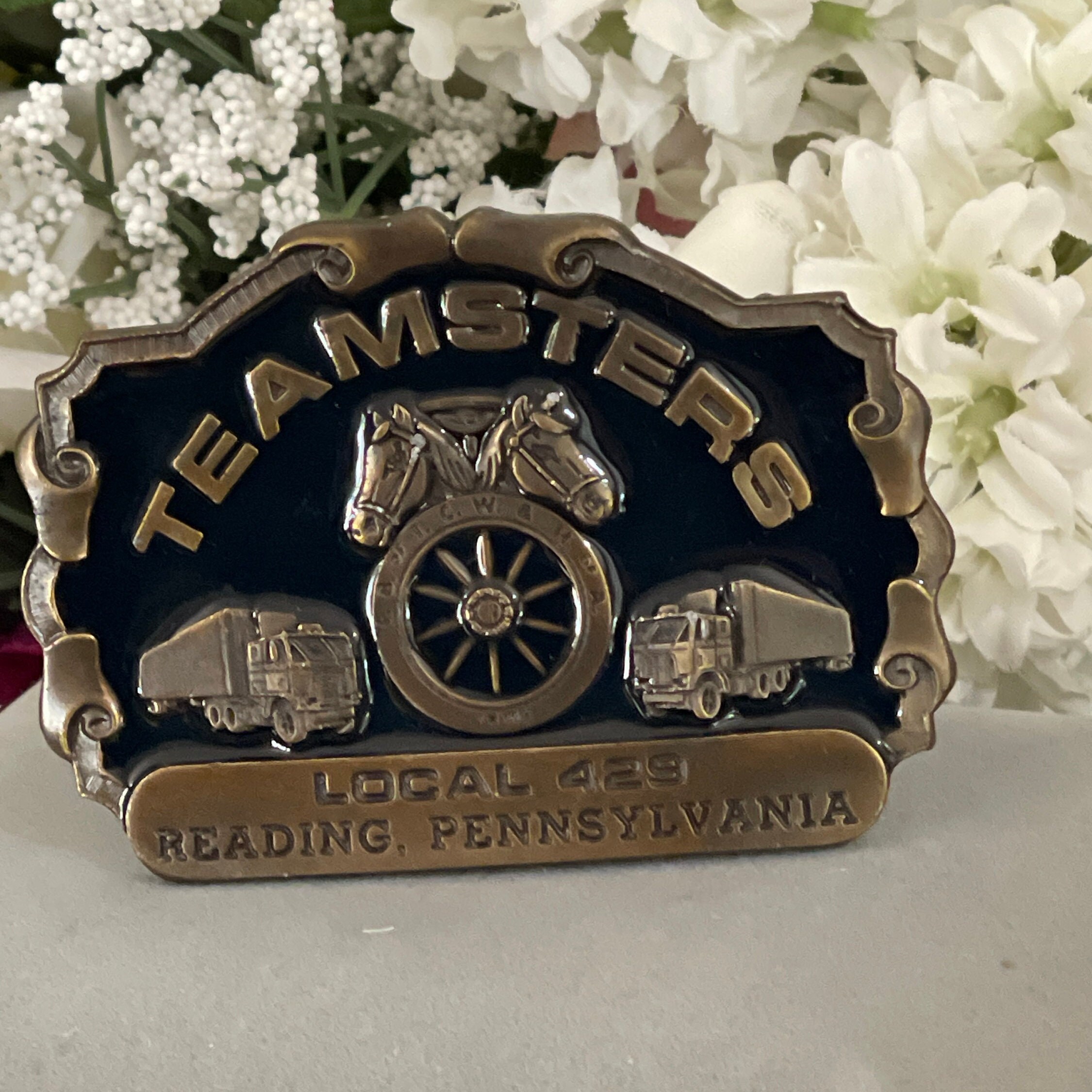 Teamster belt cheap buckle