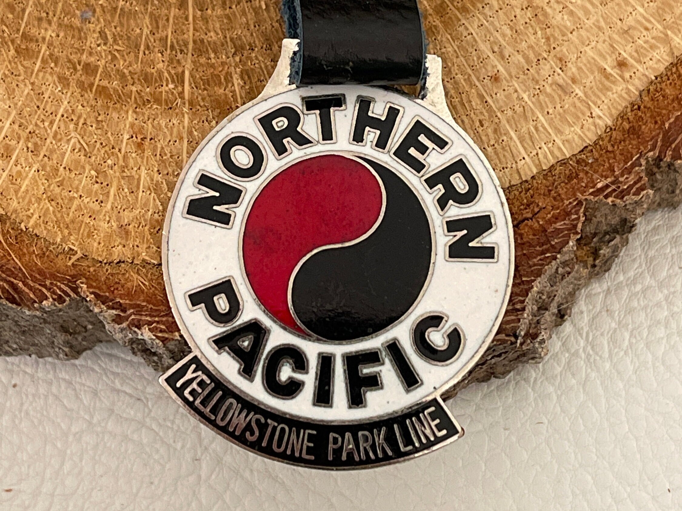 Northern Pacific Yellowstone Park Line Railroad Watch Fob With Strap - Etsy, image size:2250x1687