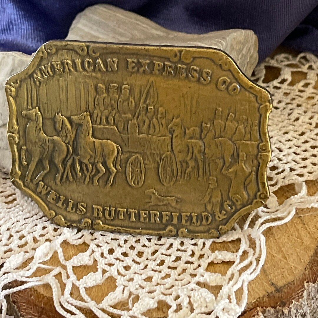 American Express Co Wells Butterfield Co Belt Buckle