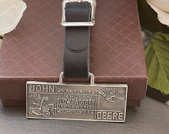 John Deere 2004 NOS Farm Pocket Watch Fob with Strap