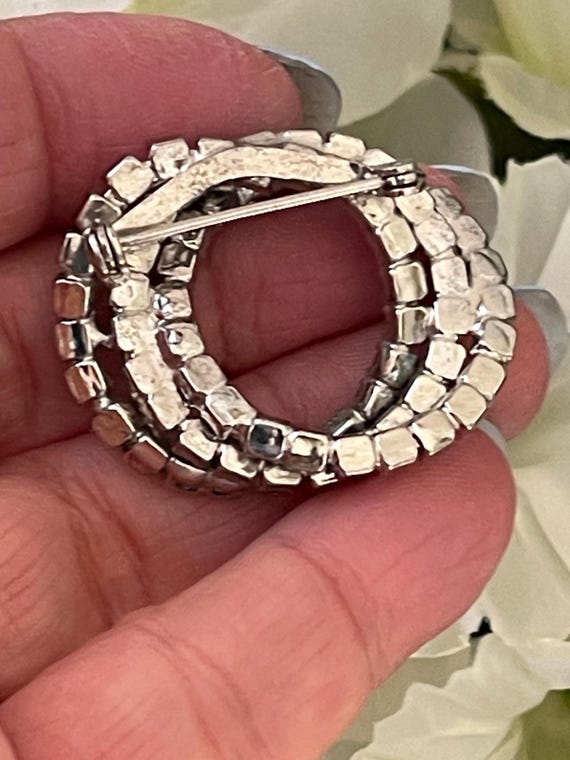 Vintage 3 Circle Pattern Interlocking Ring Circle… - image 8