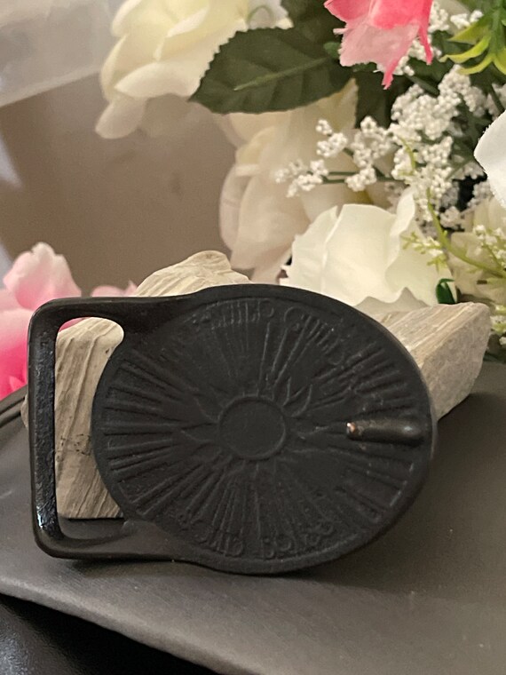 Tech Ether Guild Train Picture Solid Brass Vintag… - image 7