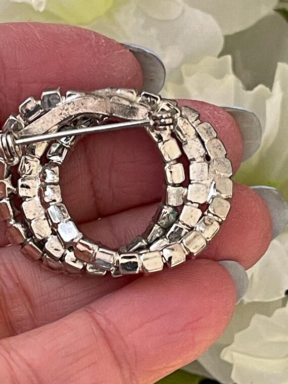 Vintage 3 Circle Pattern Interlocking Ring Circle… - image 3