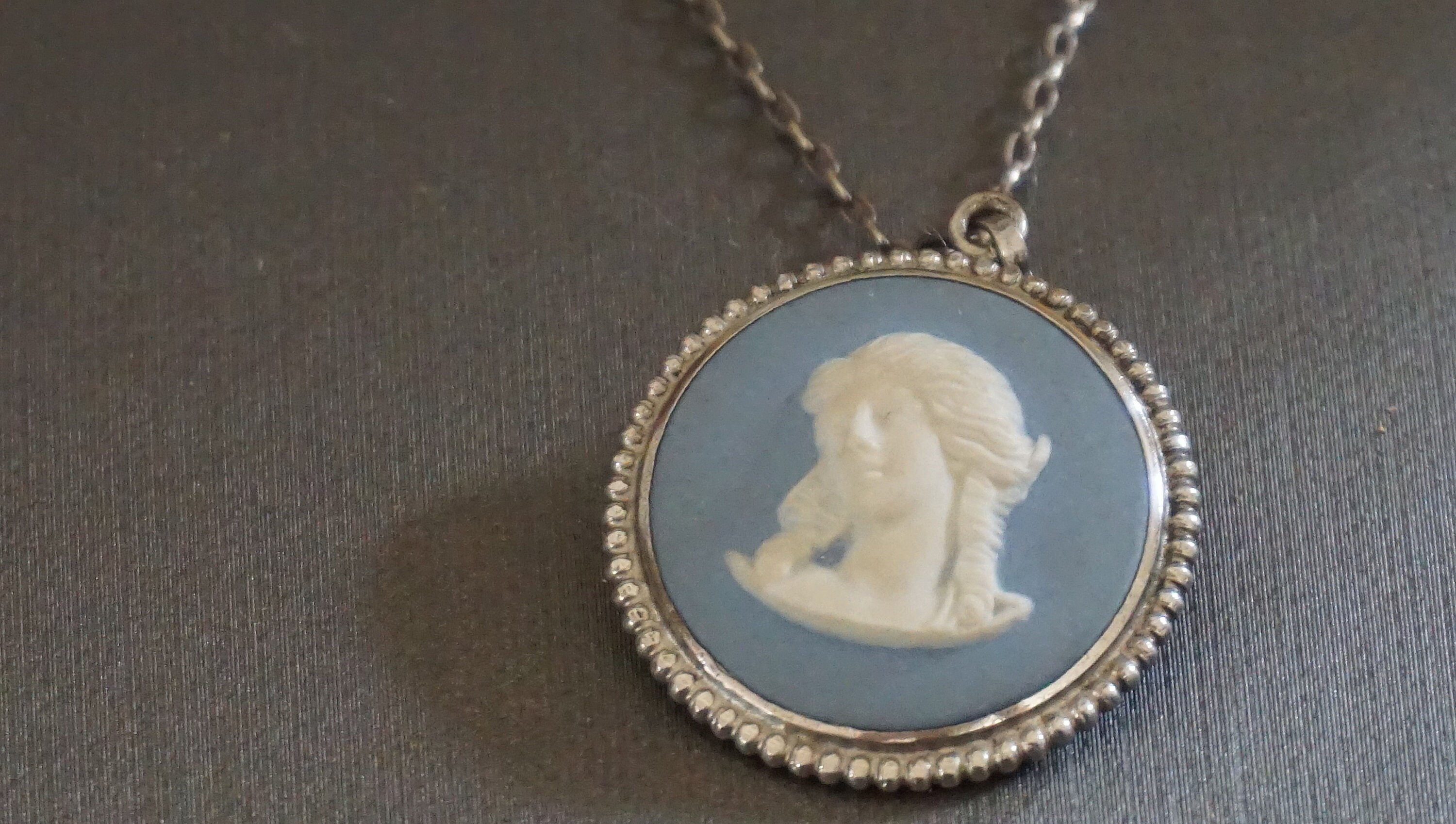 Vintage Wedgwood Inglés Sterling Plata Azul &Blanco Cameo | Etsy