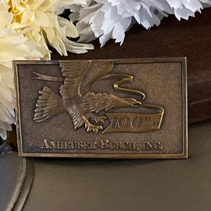 Vintage Anheuser-Busch Inc Eagle 1976 Belt Buckle