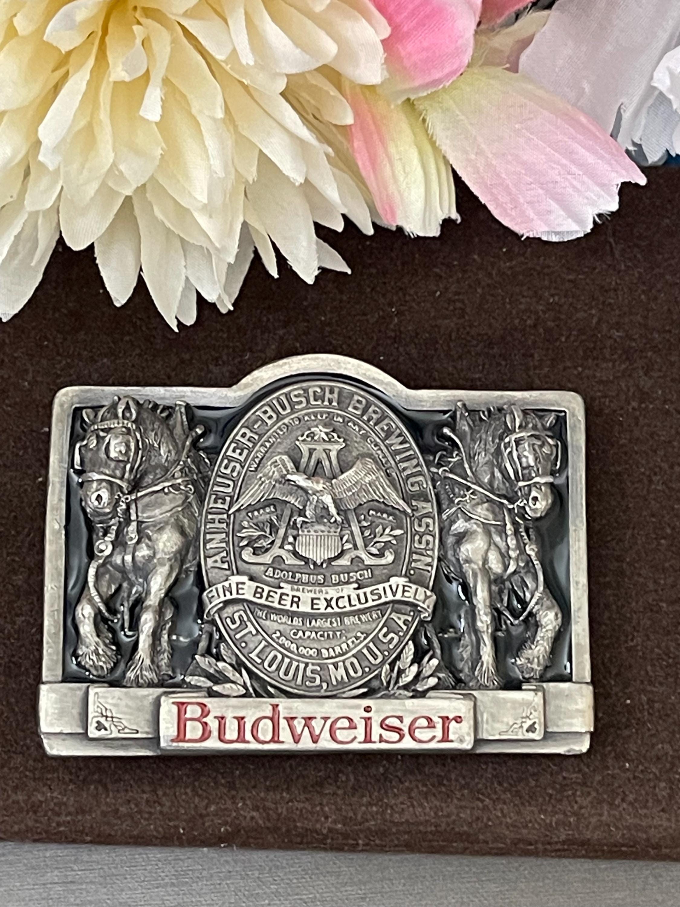 ?Budweiser?1992 Vtg belt buckle Budweiser Belt Buckle - Etsy main image 4