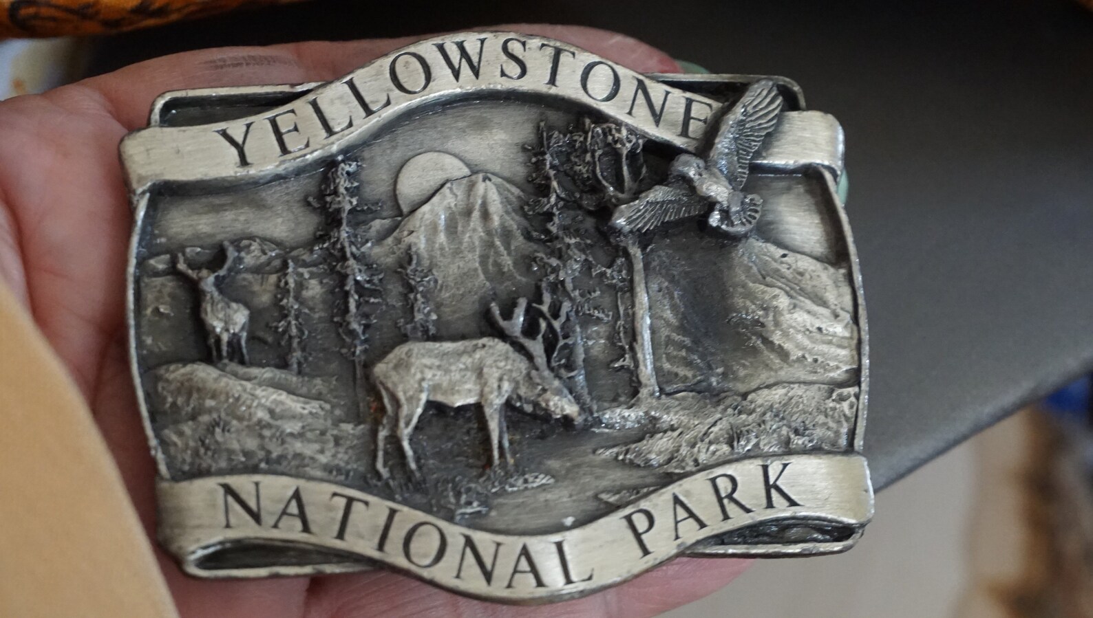 Vintage Yellowstone National Park Belt Buckle Siskiyou Belt Etsy