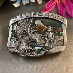 California Western Belt Buckle - Etsy