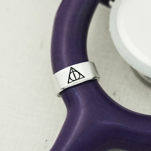 Deathly Stethoscope Charm - Stethoscope ID Tag, Veterinarian Gift, Stethoscope Accessories, Stethoscope Charm, Gamer Gift