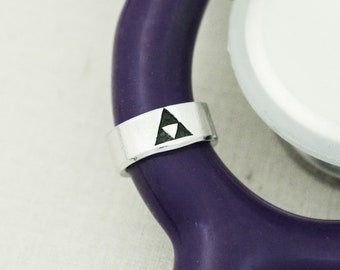 Triforce Stethoscope ID Tag: Gamer Veterinarian Gift