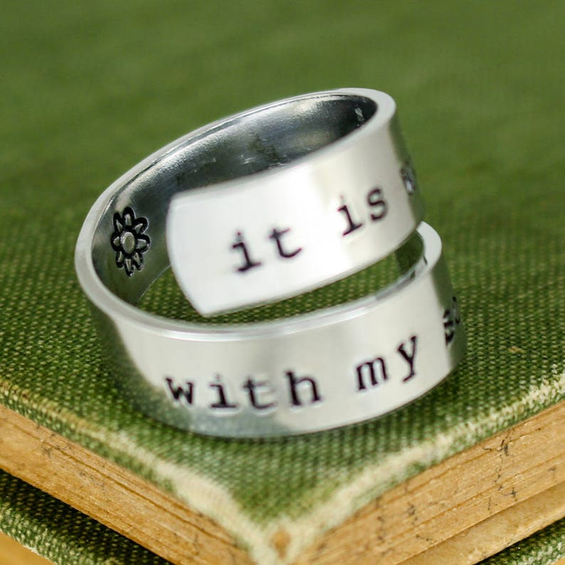 It is Well With My Soul Ring Wrap Ring Twist Ring Etsy