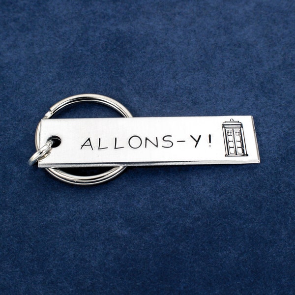 Allons-y Aluminum Key Chain