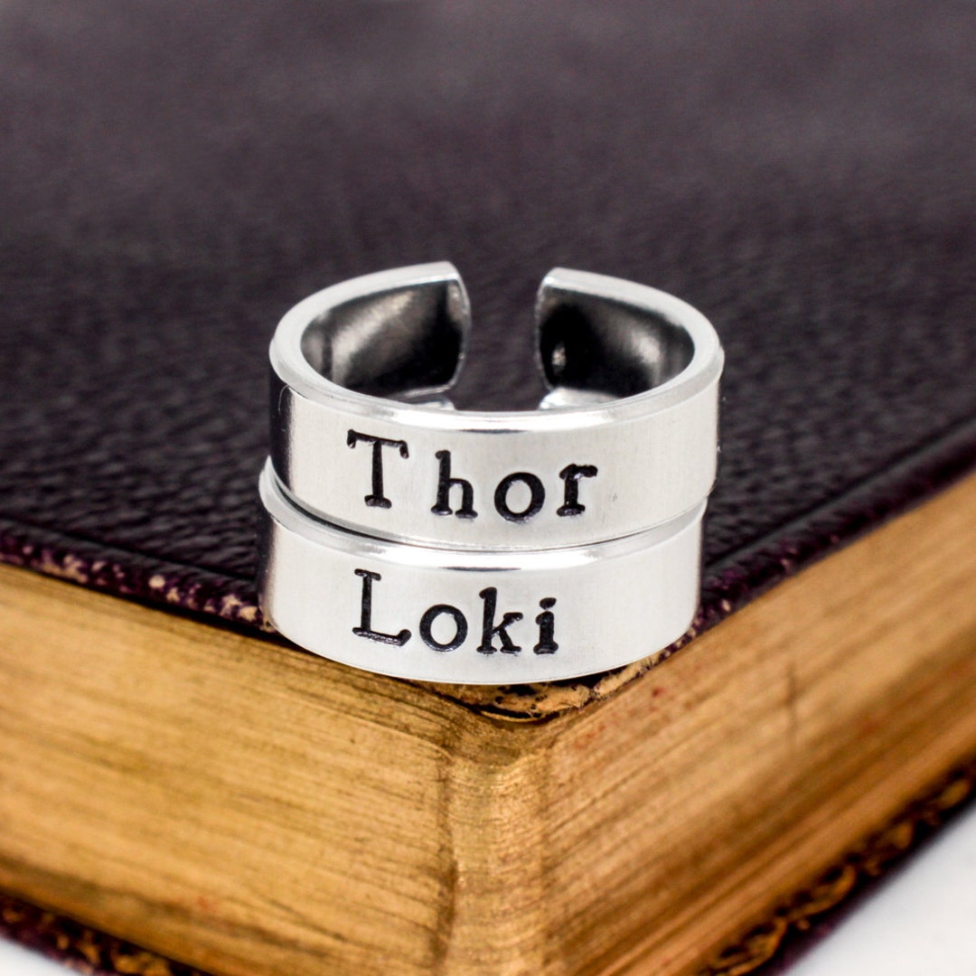 Thor and Loki Ring Set - Valentines Day Gift - Etsy