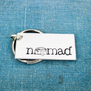 Nomad Keychain, RV Keychain, Camper Keychain, Camping, Outdoors, Travel Keychain