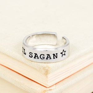 Hail Sagan Ring, Science Lover, Science, Handmade Ring image 3