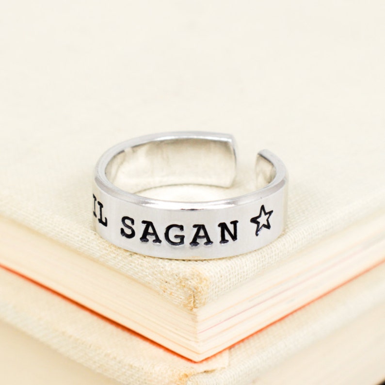 Hail Sagan Ring, Science Lover, Science, Handmade Ring image 3