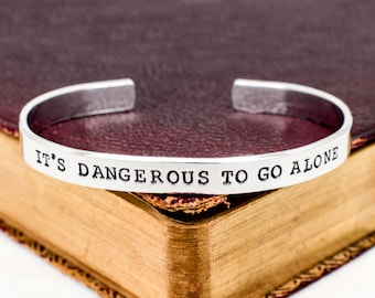 It&#39;s Dangerous To Go Alone Bracelet, Retro Video Games, Gamer Gift, Gifts for Gamers, Video Game Jewelry