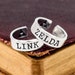 Link and Zelda Ring Set, Gamer Couple, Couples Rings, Valentines Day Gift