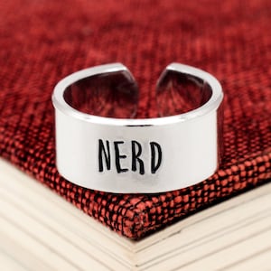 Nerd Ring, Wide Adjustable Aluminum Ring