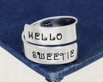 Hello Sweetie Wrap Ring