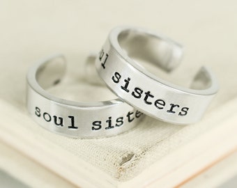 Soul Sisters Ring Set for Sisters and Best Friends