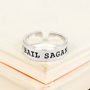 Hail Sagan Ring, Science Lover, Science, Handmade Ring image 1