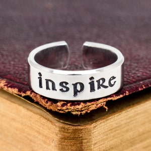 Inspire Ring - Adjustable Aluminum Cuff Ring