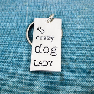 Crazy Dog Lady Keychain, Dog Adoption, Dog Rescue, Dogs