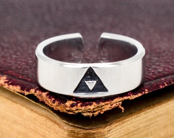 Bague Triforce, Jeux vidéo rétro, Cadeau pour gamer, Cadeaux pour gamers, Bijoux de jeu vidéo
