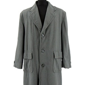 Mens Overcoat | Green 1940s Vintage Style Pure Wool Overcoat | Chest 44&quot;