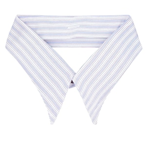 Spearpoint-kraag jaren 40 - jaren 30 40 - afneembare vintage overhemdkraag voor heren - blauwe en roze Orton-streep