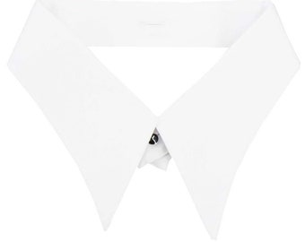 Cuello de punta de lanza para hombre de los años 1940: cuello de camisa de vestir blanco desmontable de los años 1930 y 1940