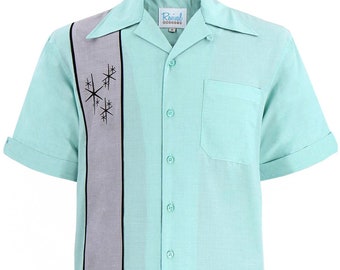 1950's, Coca-Cola, (Blue) Air-Flo Bowling Shirt (Scarce