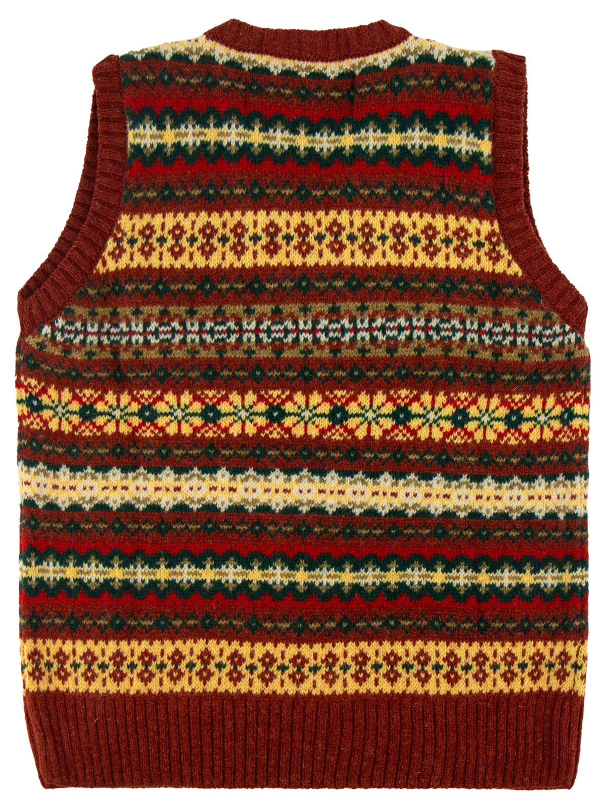 Womens Fairisle Tank Top - Hand Produced Pure Scottish Shetland