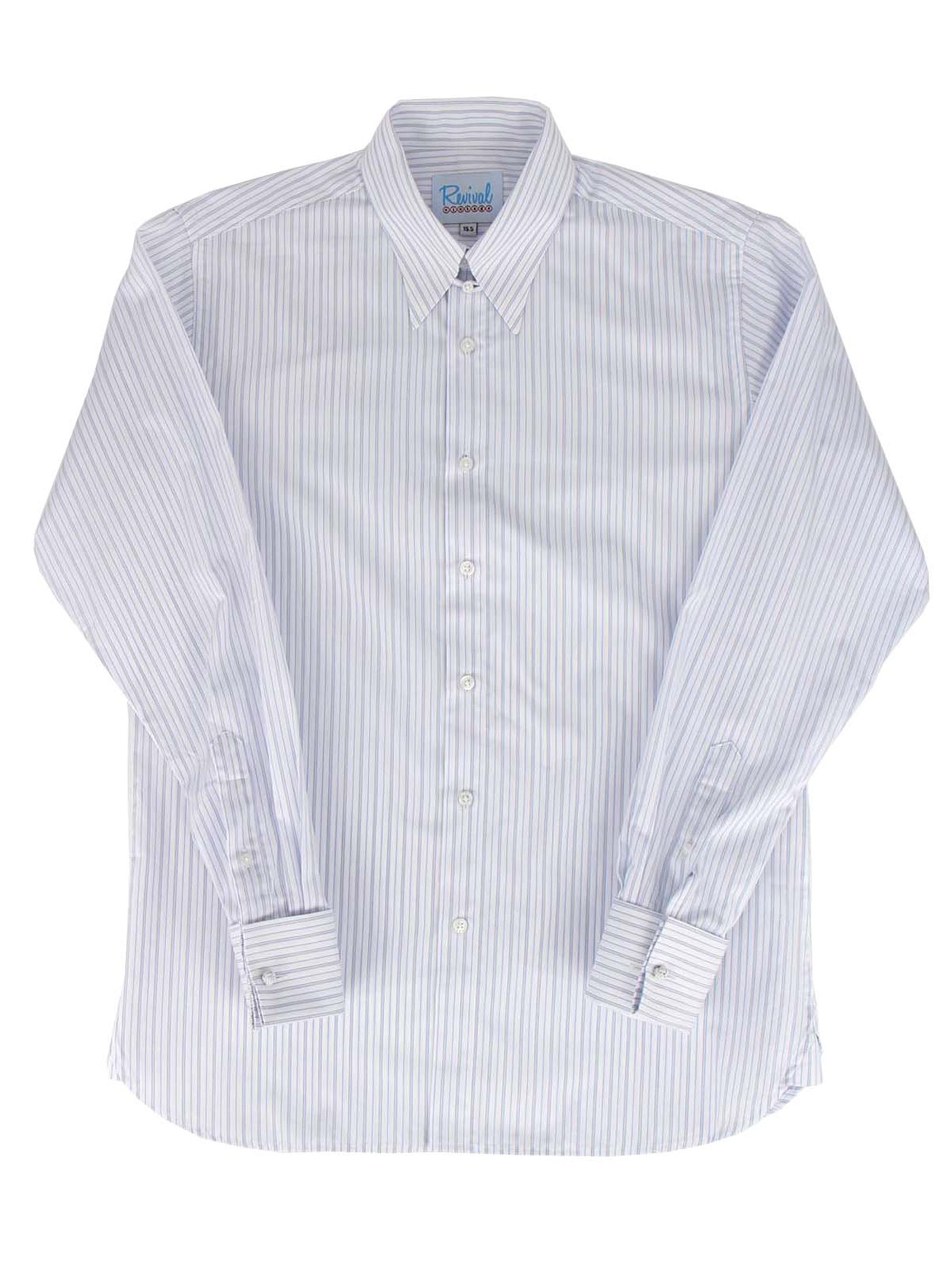 1940s Mens Style Shirt London Stripe Spearpoint Collar Mens | Etsy