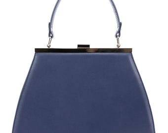 Vintage Style Frame Bag - Black - 1940s 1950s 1960s Yesteryear