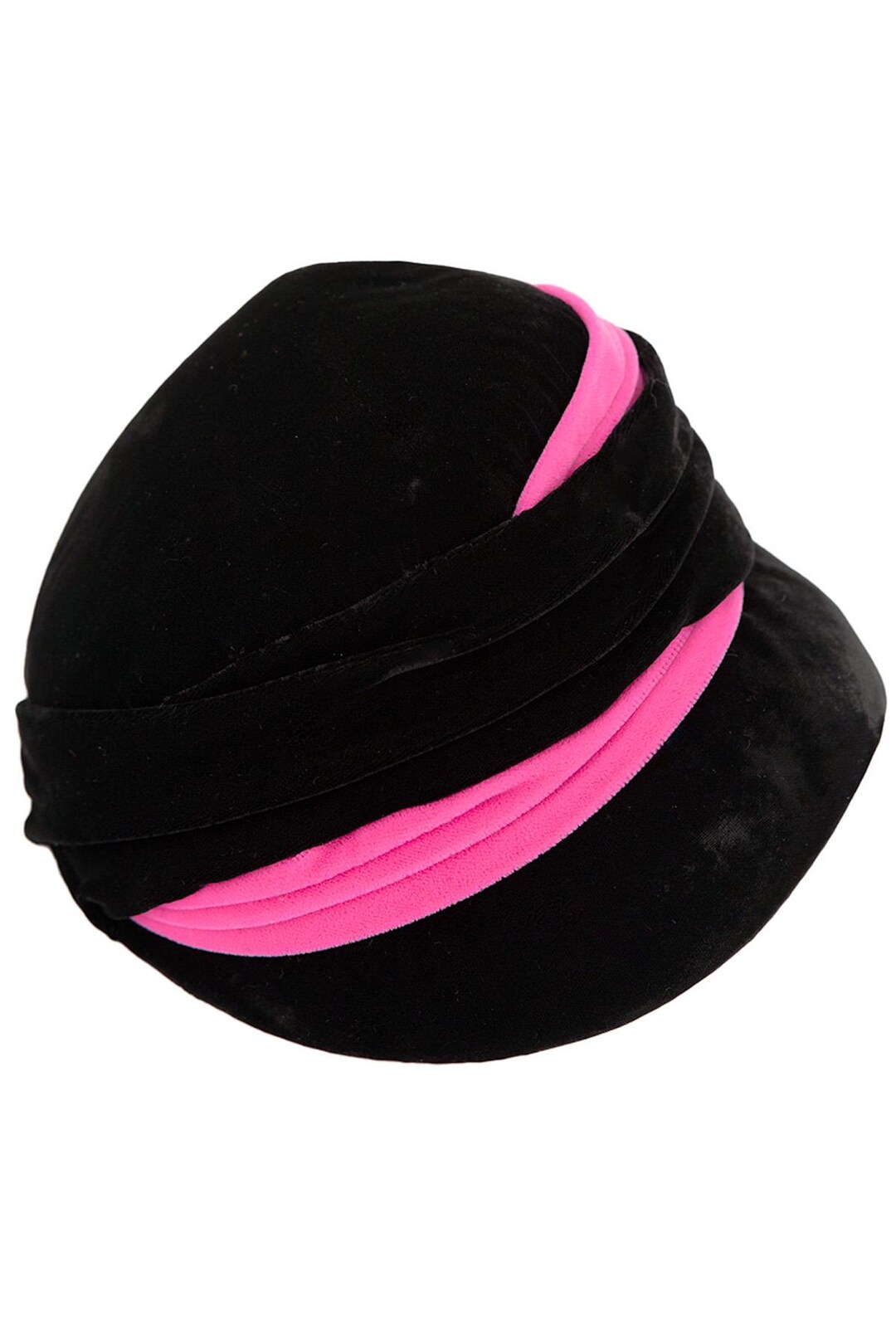 Chapeau Vintage Femme Années 60 - Rose Pâle En Satin - Taille Unique, Occasion