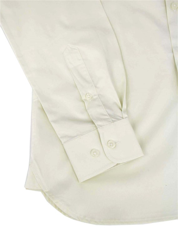 Cream Spearpoint Collar Shirt - 1930s 1940s Authe… - image 5