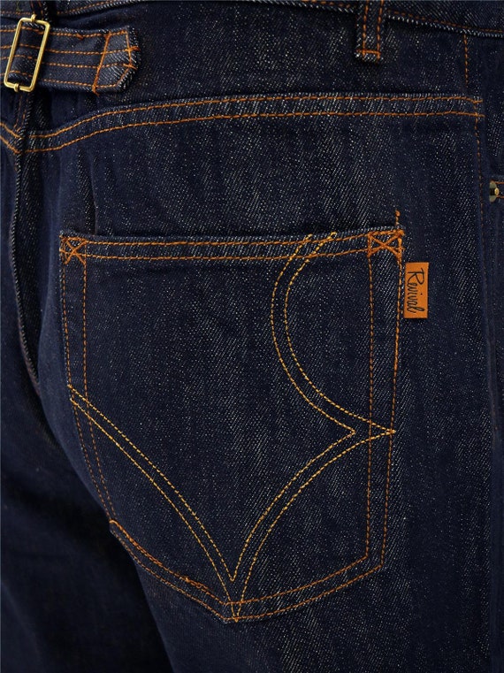 Mens Retro Denim Jeans - 1940s 1950s Vintage Styl… - image 7