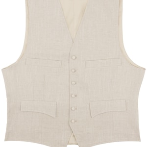 Cotton Linen Waistcoat - Socialite 1930s 1940s Forties Quality Look - Vintage Style Tropical Gadabout Waistcoat