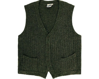 Fair Isle Scottish Wool Knit Vest - 1940s Vintage Style - Etsy