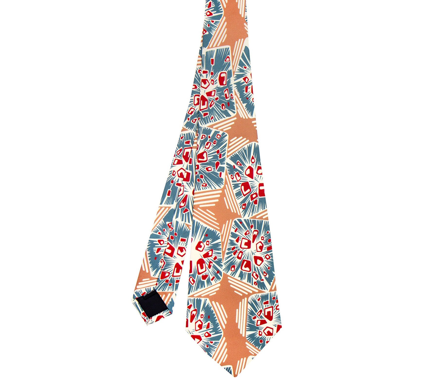 Vintage Swing Tie - Premium 1940s 1950s Era Design - Pure Silk 
