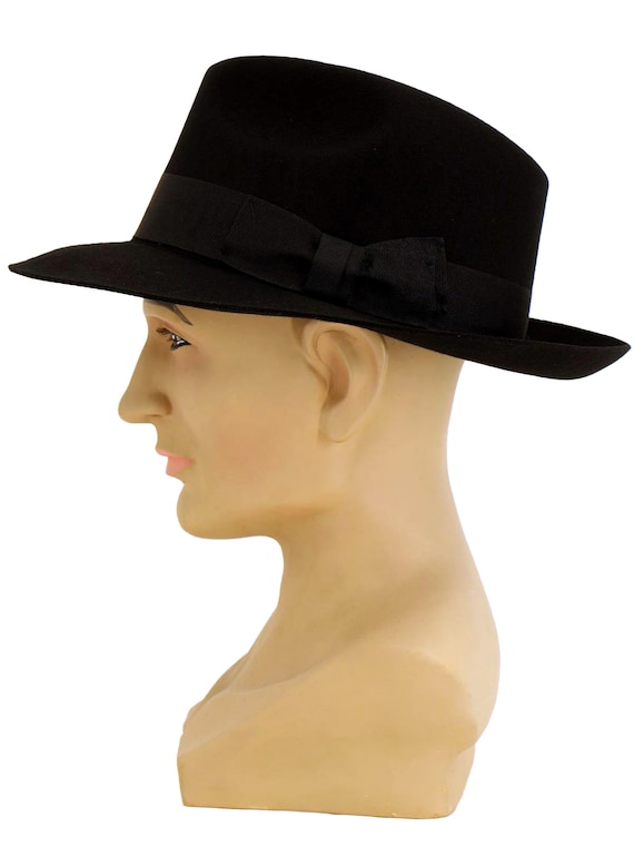 Mayfair Fedora Hat | Black Pure Wool Men's Hat Au… - image 3