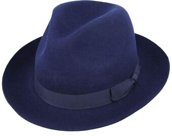 Fedora Hat Snap Brim Mens Authentic 