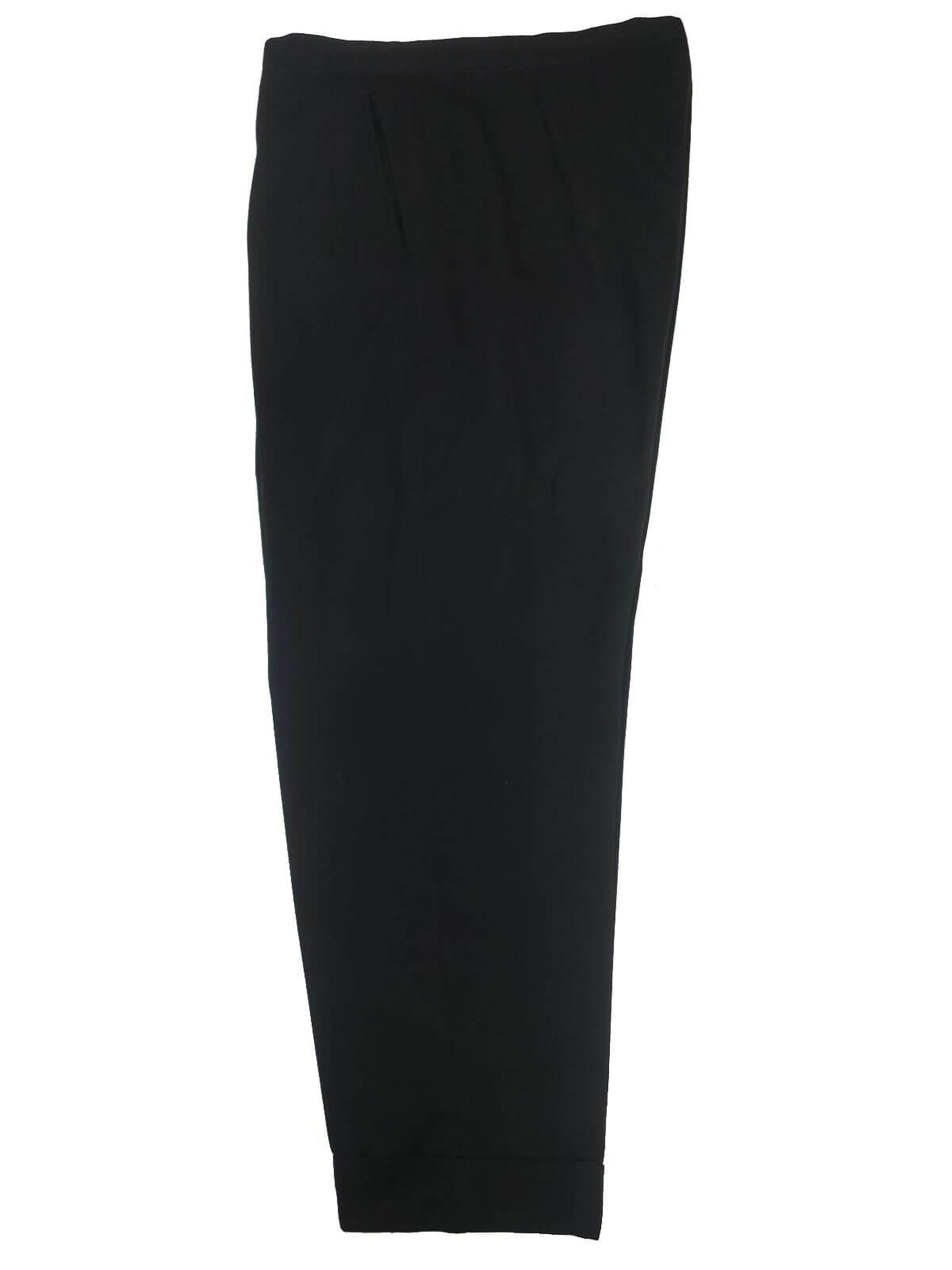 Image of Vintage Trousers - True Black 1940S Dress Waist 36"